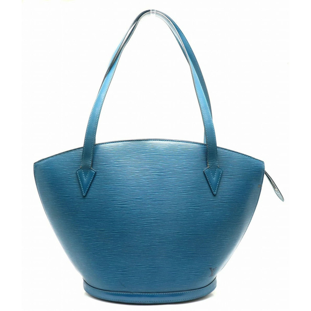 Louis Vuitton Epi Saint Jacques Shopping Shoulder Bag Tote Leather Toledo Blue